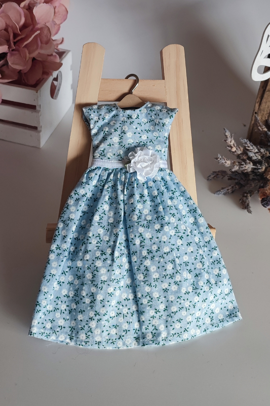 Light blue floral dress