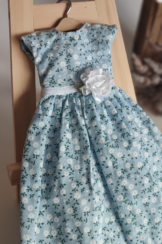 Light blue floral dress