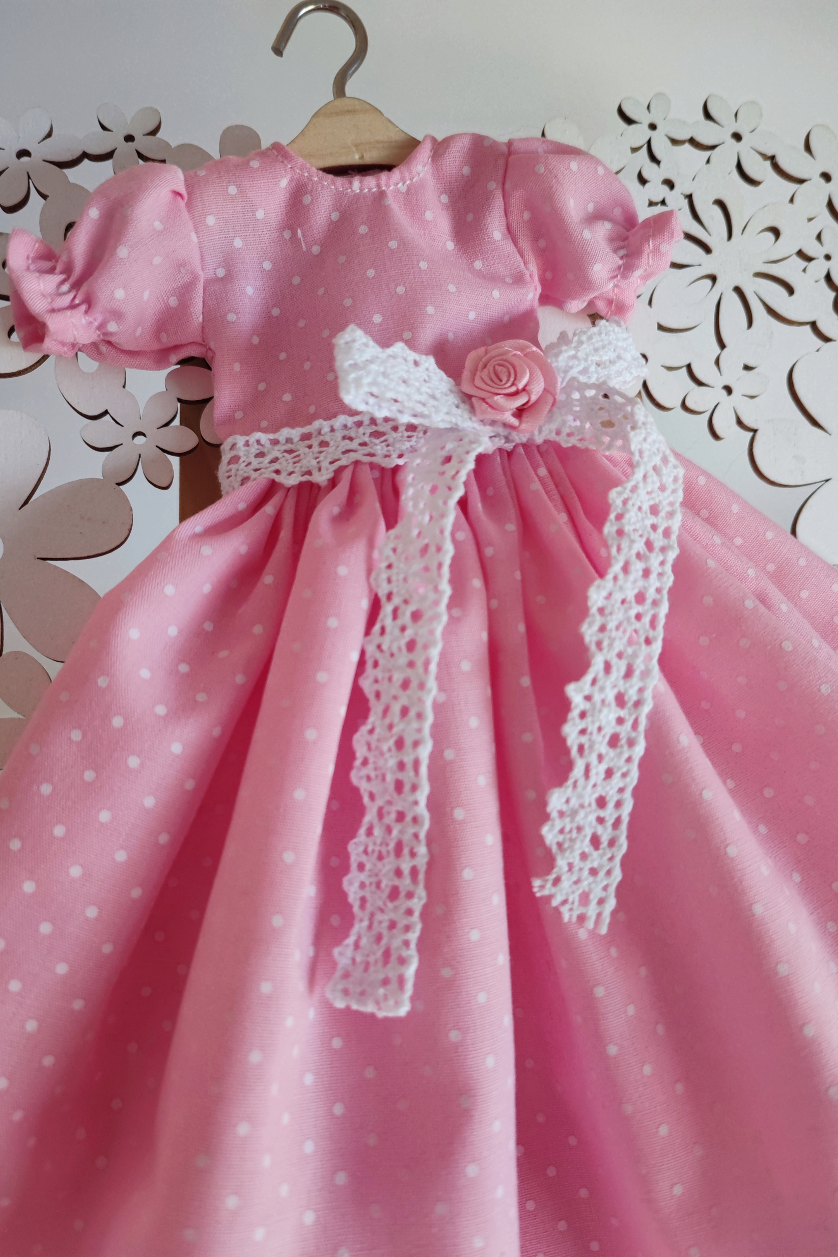 Vestido de muñeca Provenza rosa Drimydolls
